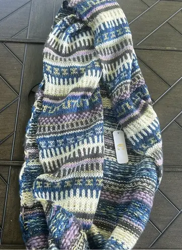 Charming Charlie  NEW cold weather, colorful acrylic and metallic wrap scarf - Image 1