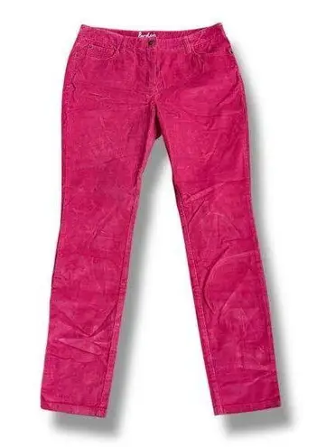 Boden Size 10 Barbie Pink Cotton Corduroy Ankle Pants Preppy Golf
