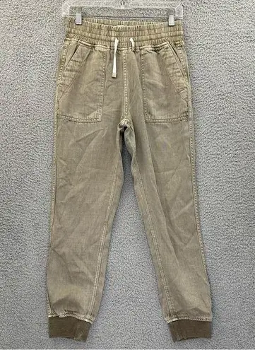 Dear John NWT  Jacey High Rise Jogger Pants Lyocell Olive Green Women's XS x 26.5