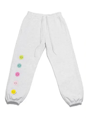 Frasier Sterling Smiley Gal Sweatpants Gray Size Small