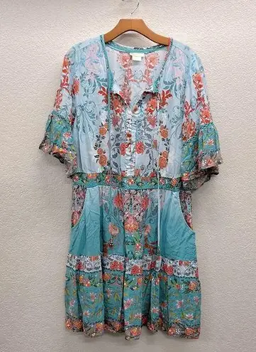 City Chic Floral Peasant Mini Dress 14