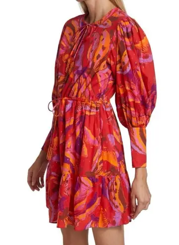 Farm Rio Banana Juice Collared Orange Red & Pink Mini | M