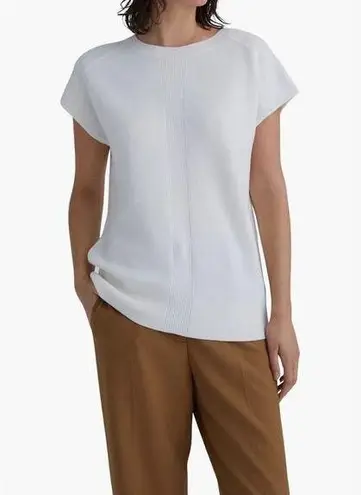 Club Monaco Short Sleeveless Doublefaced Sweater Cream XS