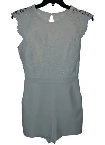 Bebe White Romper Size 8