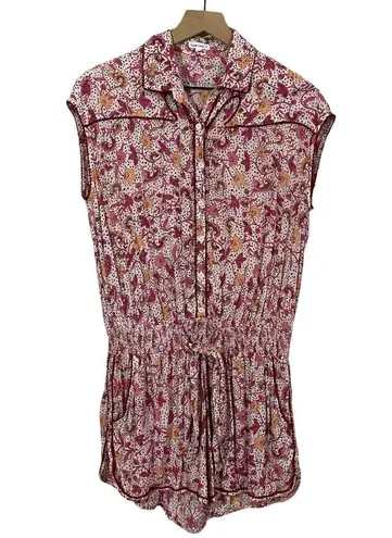 Poupette St. Barth Margo Romper - Pink Clary - Large
