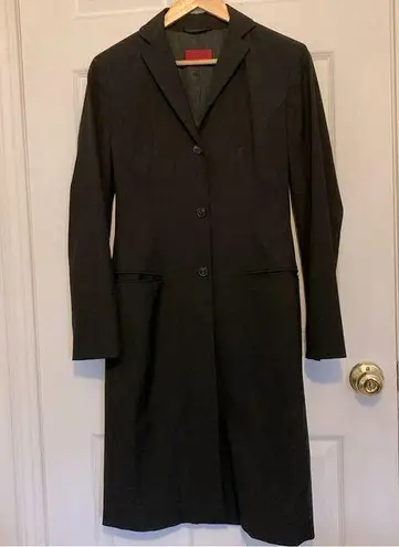 Hugo Boss  Maura 3-Button Single Breasted Wool Trench Coat