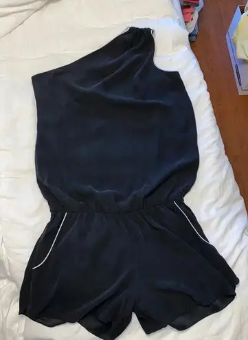 Ramy Brook Silk One-Shoulder Romper