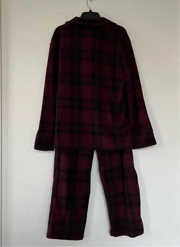 SKIMS  Fleece Unisex Sleep Set - Wine Plaid