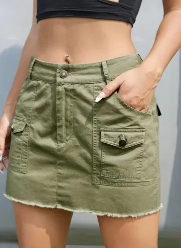 Military Green Skirt