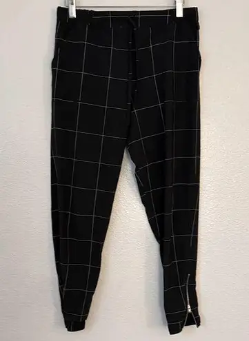 ALBION FIT Albion S Jettsetters Black Windowpane Joggers