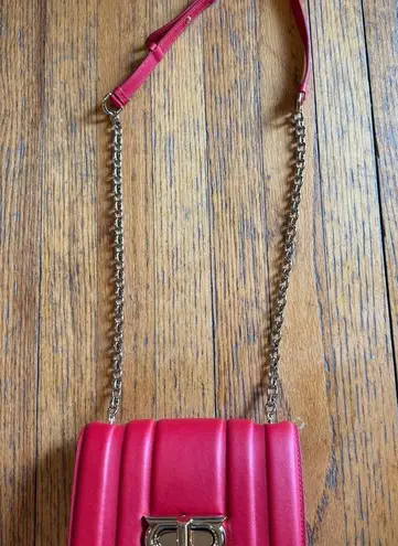 Ferragamo Gancini Mini Leather Shoulder Bag, Red