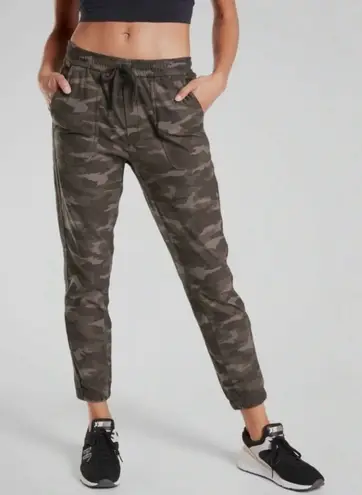 Athleta  Farallon Camo Jogger Drawstring Cotton‎ Pull On Pant Womens size 6 - Image 1
