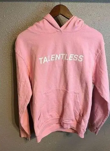 Talentless  Pink Hoodie Size Medium