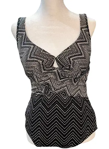 MiracleSuit Stitch Mix Escape Criss Cross One Piece Underwire Bathing Suit 14