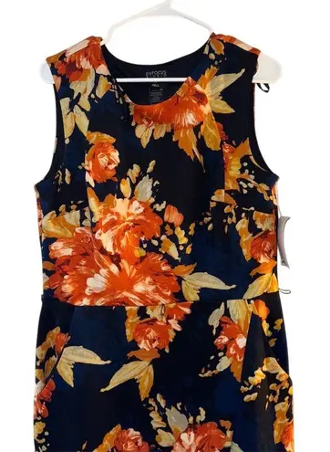 Enfocus Studio Women's Size 14 Floral Sleeveless Maxi Dress Multicolor