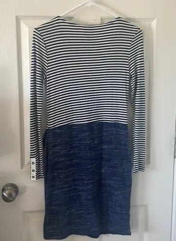 Dolan Mixed Stripe Long Sleeve Dress Size XS New With Tags Blue