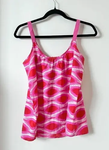 Macbeth Collection by Margaret Josephs Pink Half Zip Chiffon Top Size S