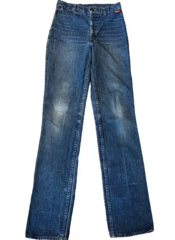 Levi's Rare  Orange Tab Vintage Longhorn Pockets Women's Denim Blue Jeans