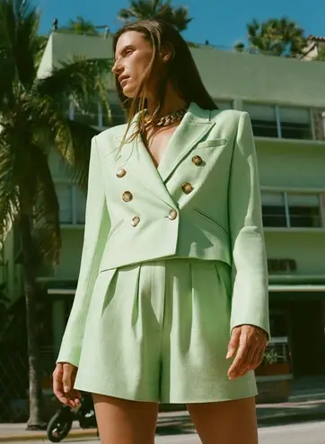 Veronica Beard Gables Short in Pistachio Size 8 NWOT