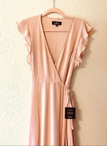 NWT lulus Blush Wrap Maxi Dress. Pink
