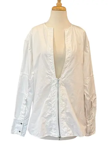 Marine Serre Jacket Lightweight 1/2 Zip Up 100% Cotton Minimalist Large