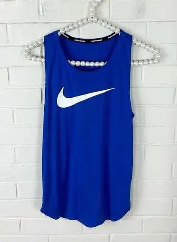 Nike  Running Blue Swoosh Athletic Tank Top Size XS