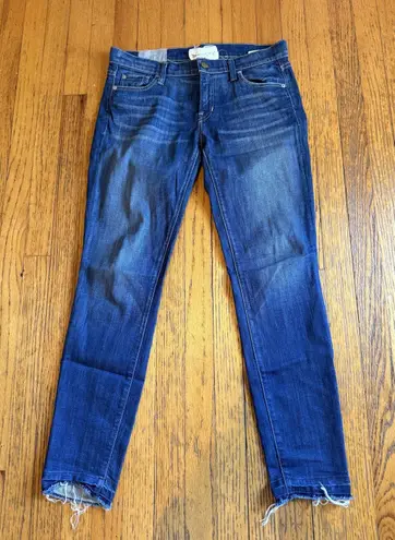 Elizabeth and James Deb Jeans Womens 29 Skinny Stretch Raw Hem Made USA