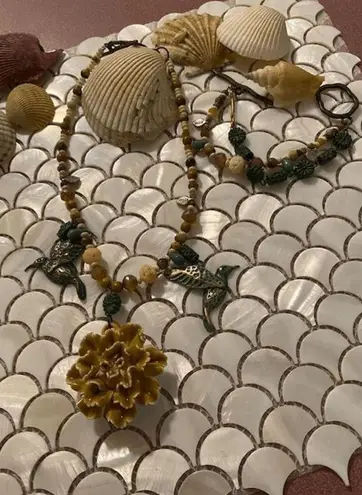 Handmade necklace and bracelet set