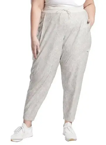 Athleta NWOT Venture Printed Pants Women's Size 26 Gray Lightweight Stretch