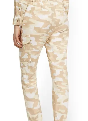 New York And Company Camo Linen Blend Jogger Pants