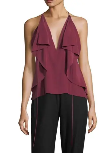 Robert Rodriguez new ✦ Sexy Strappy Silk Red Carpet Draped Cami Top ✦ Wine