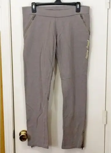 Replay women's S ankle zip pocket thin stretch jogger lounge workout sweatpants Gray