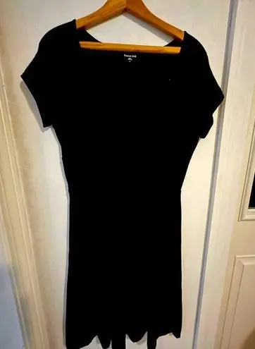 Garnet Hill  faux wrap waist jersey knit dress size small