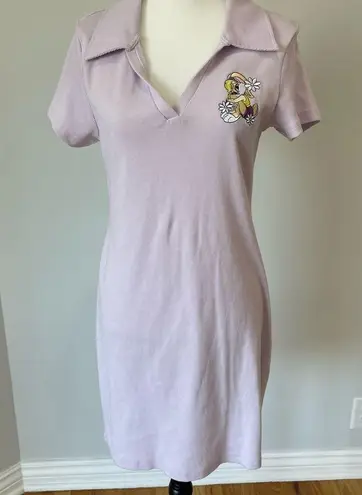 Looney Tunes Lola Bunny extra large polo style dress in lavender with embroidery Size XL