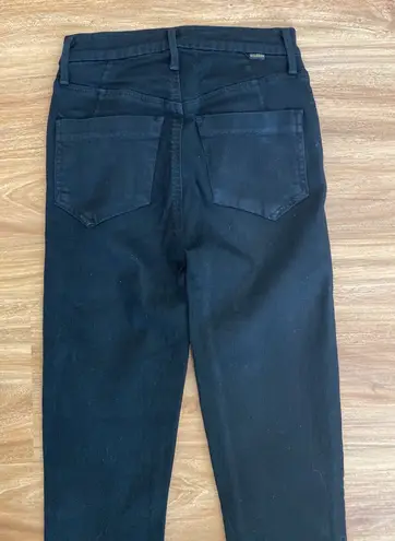 GOLDSIGN Virtual Mid Rise Skinny Ankle Jeans in Black Size 26 Inseam 26"