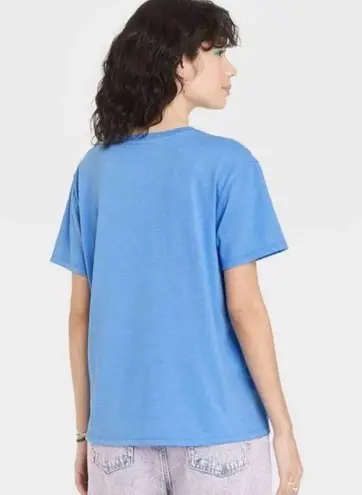 Jerry Leigh NWT Blue Frida Kahlo Portrait Tee T-Shirt Top Crewneck Short Sleeve New