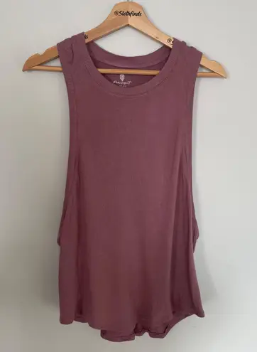 Free People Movement Oversized Racer Back Tank- Mauve- Size Medium/Large- NWOT