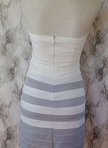 Ark & Co. tiered ruffle strapless dress size small