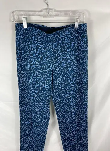 J.Jill  Floral Print Stretch Ankle Pants Elastic Waist Size 6