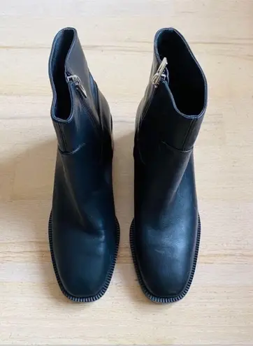 via spiga genuine Leather ankle booties with block heel NEW