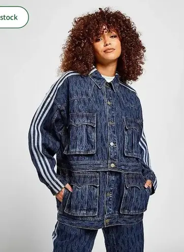 Adidas  x Ivy Park Monogram Denim Jacket