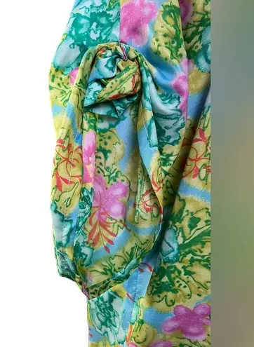 Inge’s Vintage 60s Tropical Hippie Coastal Preppy Luxury Artsy Floral Midi Dress Size 1X