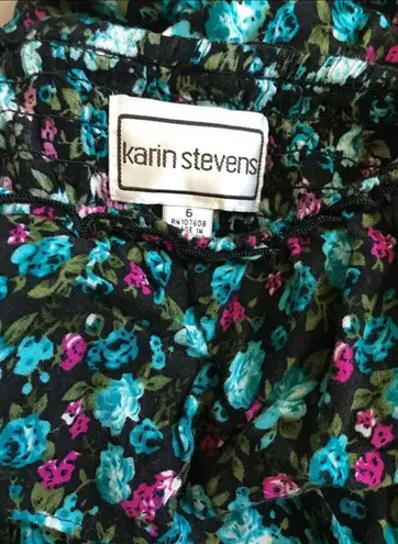 Karin Stevens Black Floral Maxi Dress
