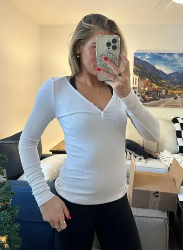 Travis Mathew Travis Matthew Long Sleeve Ribbed Tee