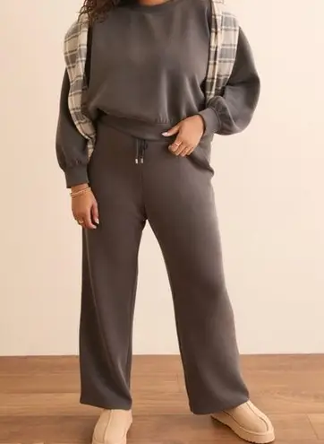 NEW Arula Super Soft Lounge Pants Plus Size 0X (XL) NWT Gray