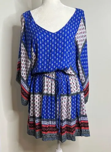 American Eagle  Outfitters Mini Dress SZ Small Boho Viscose Festival patchwork