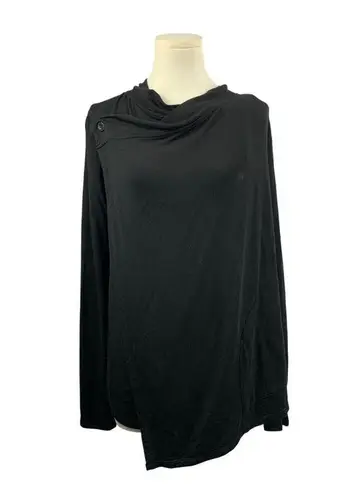 MPG Mondetta Performance Gear Womens Black Long Sleeve Drape Jacket S