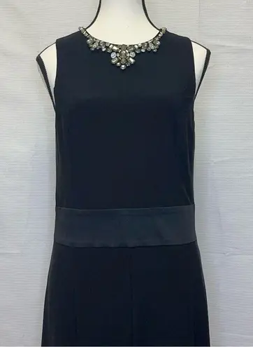 Ralph Lauren Elegant Lauren  Black Embellished Midi Dress - Size 8