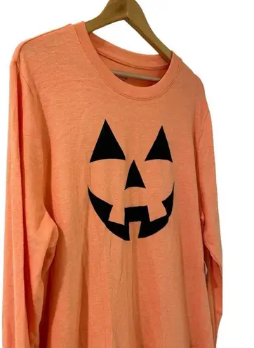 Way to Celebrate Halloween Shirt Unisex XL Jack O' Lantern Orange Long Sleeve