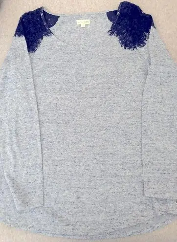 Maison Jules Ladies 👚 Tee Shirt with Lace size large